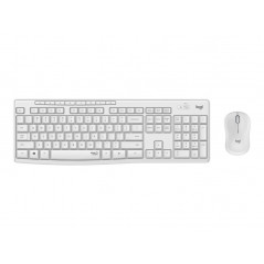 Tangentbord & datormus - Logitech MK295 Silent trådlöst tangentbord & mus white