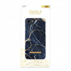 Onsala mobilskal till iPhone 6/7/8/SE2/SE3 Soft Black Galaxy Marble