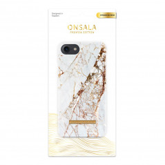 Onsala mobilskal till iPhone 6/7/8/SE2/SE3 Soft White Rhino Marble