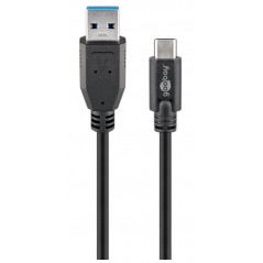 USB-C kabel - Laddkabel USB-C till USB 3.0 med Quick Charge stöd 15W