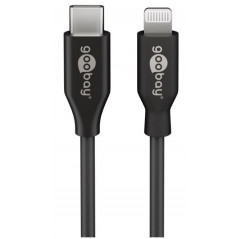 Goobay USB-C till Lightning kabel MFi-Certifierad svart