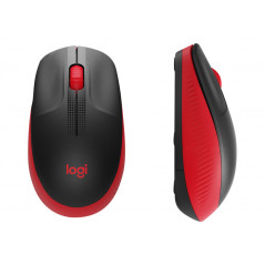 Logitech M190 trådlös mus i röd färg