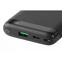 Powerbank med QI trådlös laddning 10 000mAh, USB-C PD 18W och USB-A