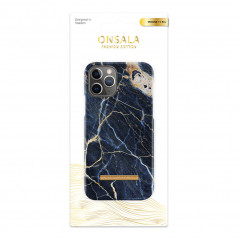 Skal och fodral - Onsala mobilskal till iPhone 11 Pro Soft Black Galaxy Marble