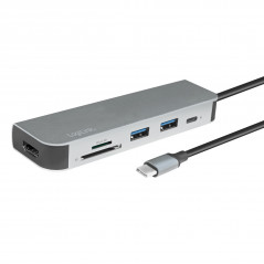 LogiLink USB-C Multi-hub med HDMI, 2xUSB, SD-läsare, PD 60W, 4K2K@30Hz, (Multiport)