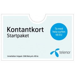 Telenor Startpaket Kontantkort - Ta med hela surfen till EU
