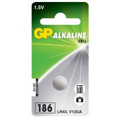 GP Batteries GP186F / LR43  Alkaliskt 1.5 V 1-Pack knappcellsbatteri