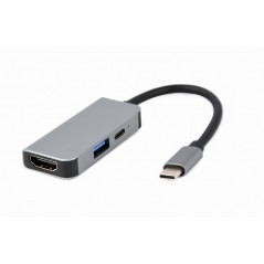 Cablexpert USB-C till HDMI/USB 3.0/USB-C-adapter 4K UHD