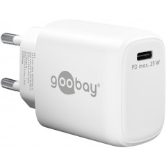 Goobay Snabbladdande Strömadapter GaN med USB-C PD (Power Delivery) 25W