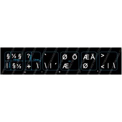 Klistermärken för vissa Dell tangentbord nordisk layout (SE/DK/NO/FI) 6-keys