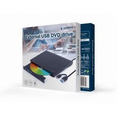 Gembird extern CD/DVD-brännare med USB-anslutning (USB 3.1 Gen 1)