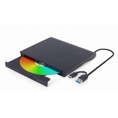 Gembird extern CD/DVD-brännare med USB-anslutning (USB 3.1 Gen 1)