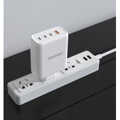 Goobay Snabbladdande strömadapter GaN med USB-C PD 140W 3x USB-C och 1x USB-A