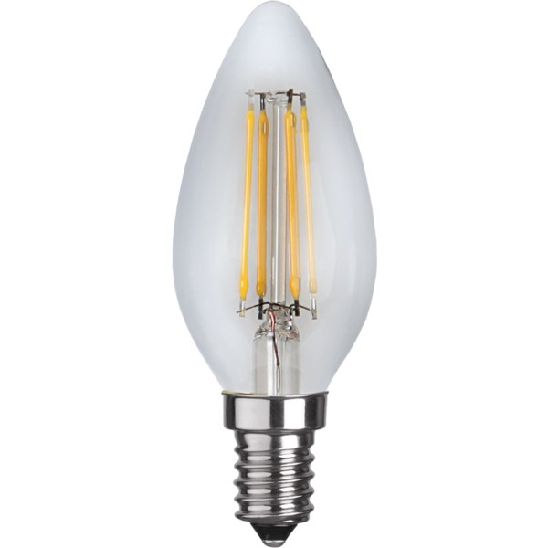 Dimbar LED-lampa sockel E14 40W C35 clear glass 2700K