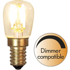 Dimbar LED Päronlampa sockel E14 ST26 SOFT GLOW 1.4 Watt 60 lm till bla Flos Sarfatti