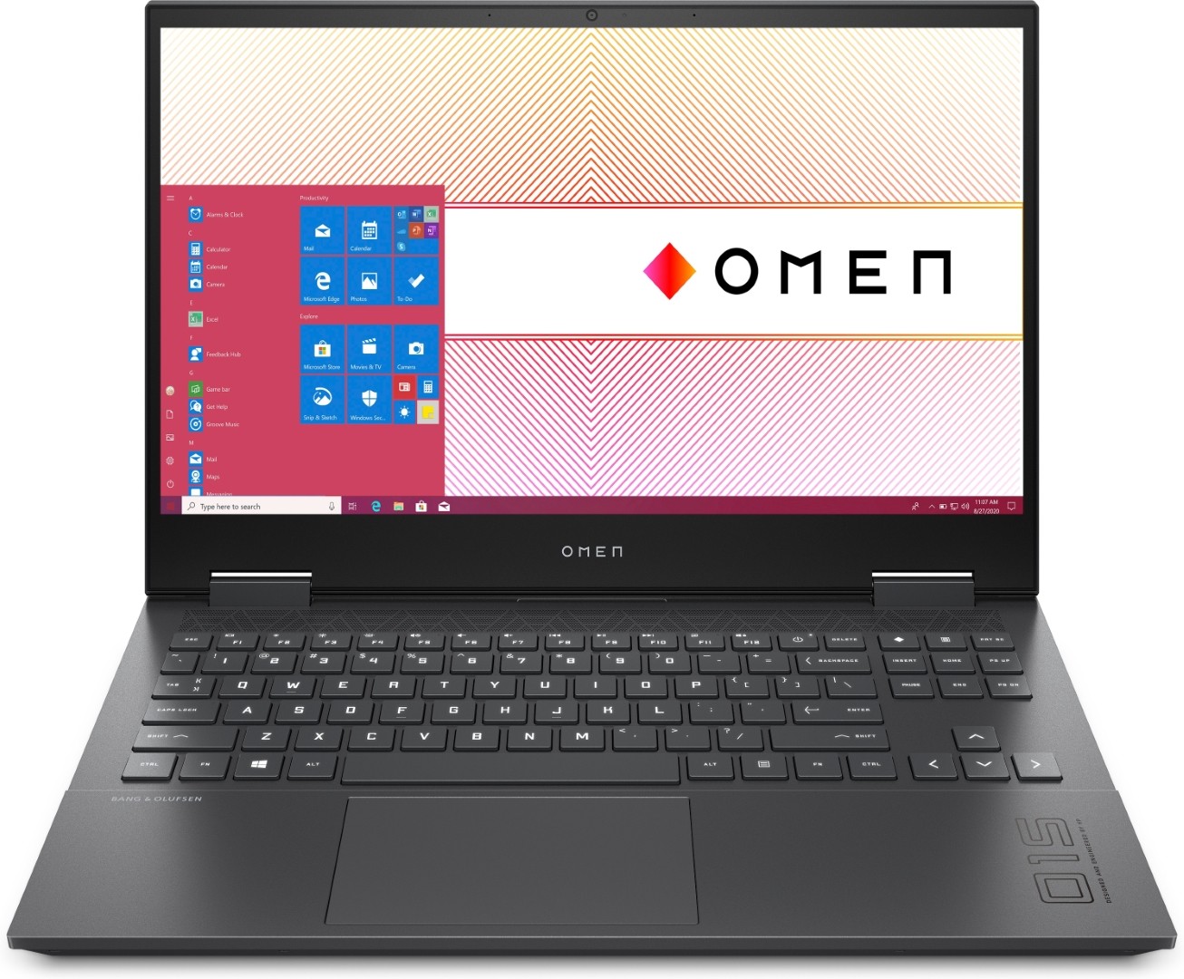 HP Omen Laptop 15-en1427no 15.6" Full HD 144 Hz Ryzen 7 16GB 512GB SSD RTX 3070 8GB Win 11 Mica Silver demo