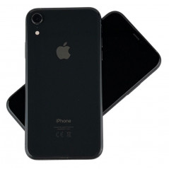 iPhone XR 64GB Black med 1 års garanti (beg) (spricka skärm)
