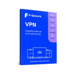 F-Secure VPN som skyddar din integritet online - 1-licens för 1 år