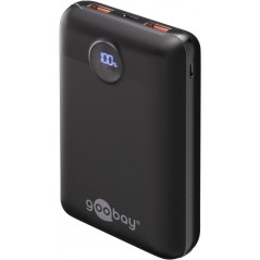 Goobay powerbank 20 000 mAh med 2x USB-A och 1x USB-C med stöd för PD 20W