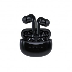 Happy Plugs Joy Pro in-ear bluetooth-hörlurar & headset med aktiv brusreducering vit/svart