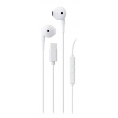 Streetz C210 semi-in-ear hörlurar & headset med USB-C (svart/vit)