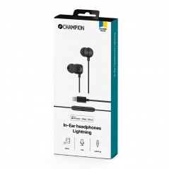 Champion In-Ear Lightning headset för iPhone (MFi)