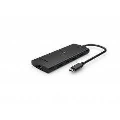 iiglo Multiport Dock USB-C-hubb 8-i-1 till 2xUSB-C/4xUSB/HDMI/LAN med stöd för 4K 60Hz