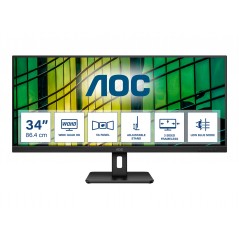 AOC Essential U34E2M 34" (3440 x 1440) ultrabred skärm med 100 Hz & VA-panel