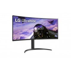 LG 34WR55QK-B 34" ultrabred 3440 x 1440 välvd skärm med VA-panel & USB-C PD 65W