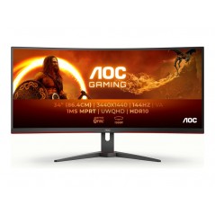 AOC CU34G2XE Gaming 34" välvd ultrabred skärm 3440 x 1440 i 144 Hz