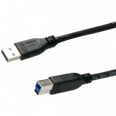 USB-kablar & USB-hubb - USB 3.0 kabel USB-A till USB-B 1m (Typ A ha - Typ B ha) (Bulk)