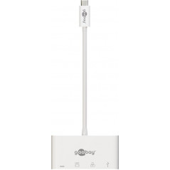 Skärmkabel & skärmadapter - USB-C Multiport till HDMI-adapter med USB-, USB-C-port och LAN
