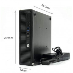 Stationär dator begagnad - HP EliteDesk 800 G1 USDT i5 8GB 128GB SSD (beg)