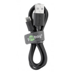 Goobay USB-C till USB-kabel i flera längder, svart