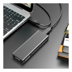Hårddiskar - USB-C 3.1 gen 2-kabinett för intern M.2 NVMe SSD